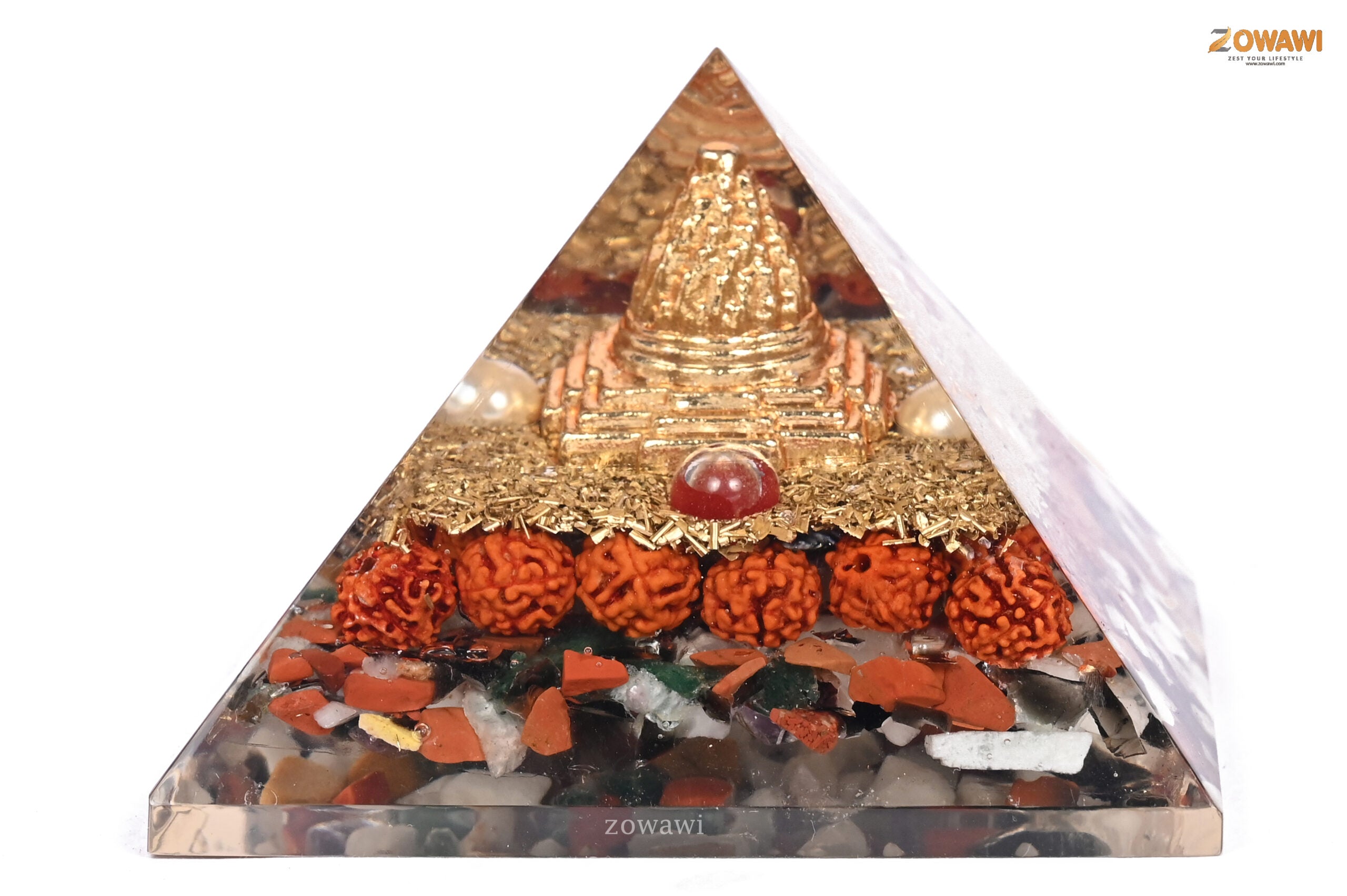 Energized 9 Ratna Orgonite Pyramid