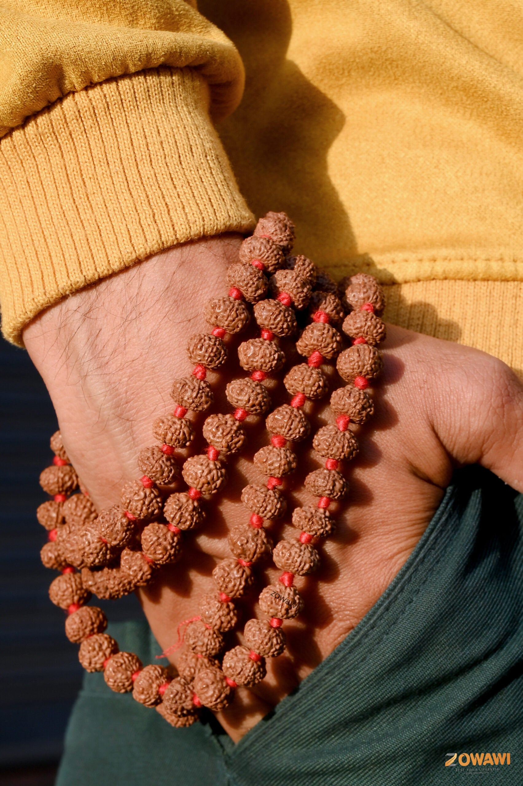 Natural 7 Mukhi Rudraksha Mala From Indonesia 108+1= 109 Beads