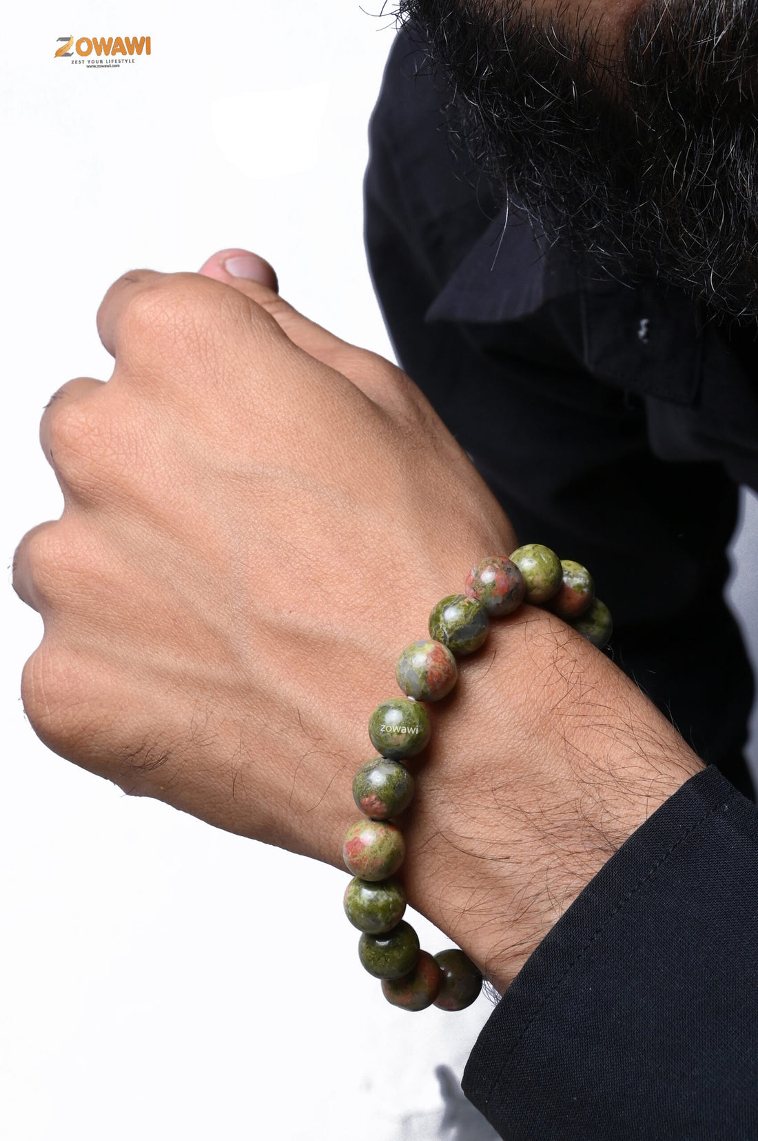 Premium Unakite 10mm Bracelet
