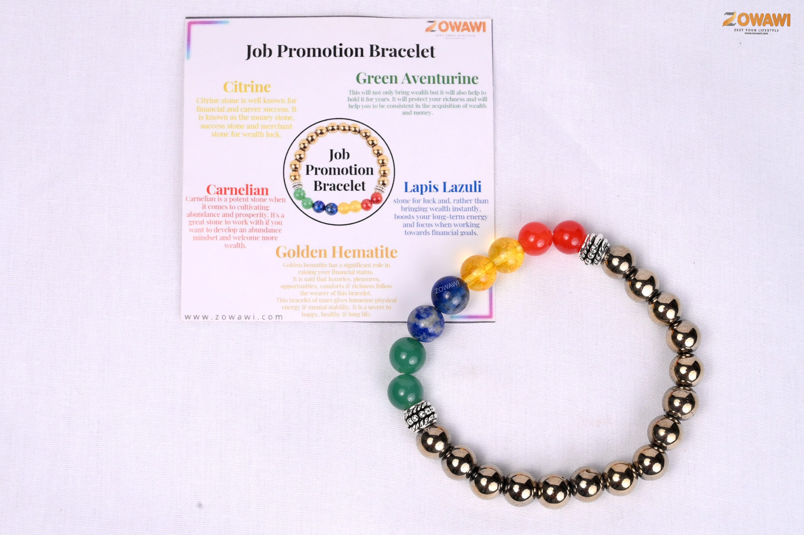 Premium Job Pramotion Crystal Combination Bracelet