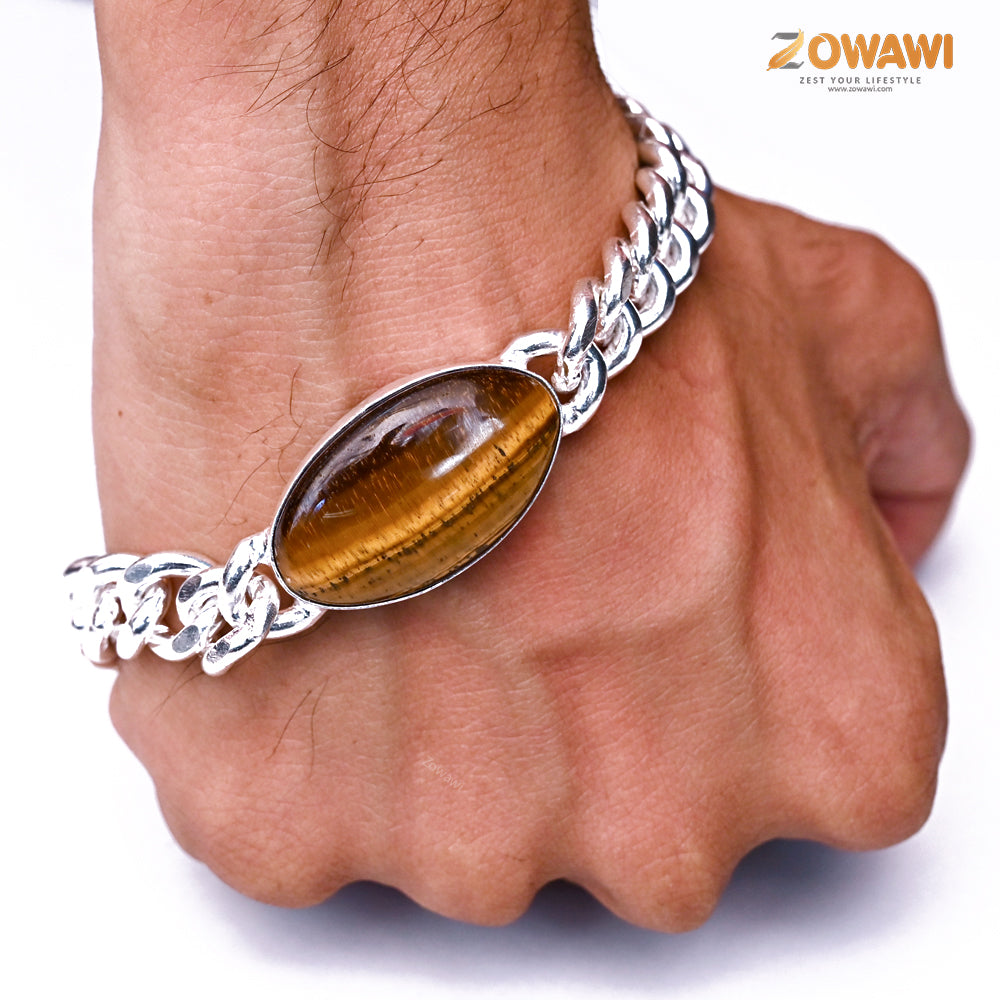 Premium Tiger Eye Men's Bracelet