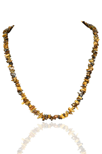 Premium Tiger Eye Chips Necklace For Daily Wear