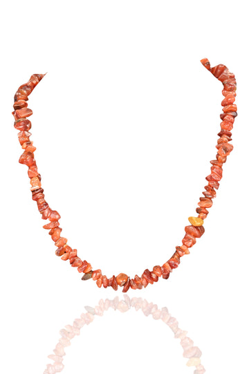 Premium Carnelian Chips Necklace For Daily Wear