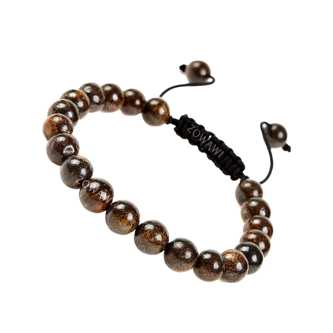 Natural Bronzite Unisex Bracelet