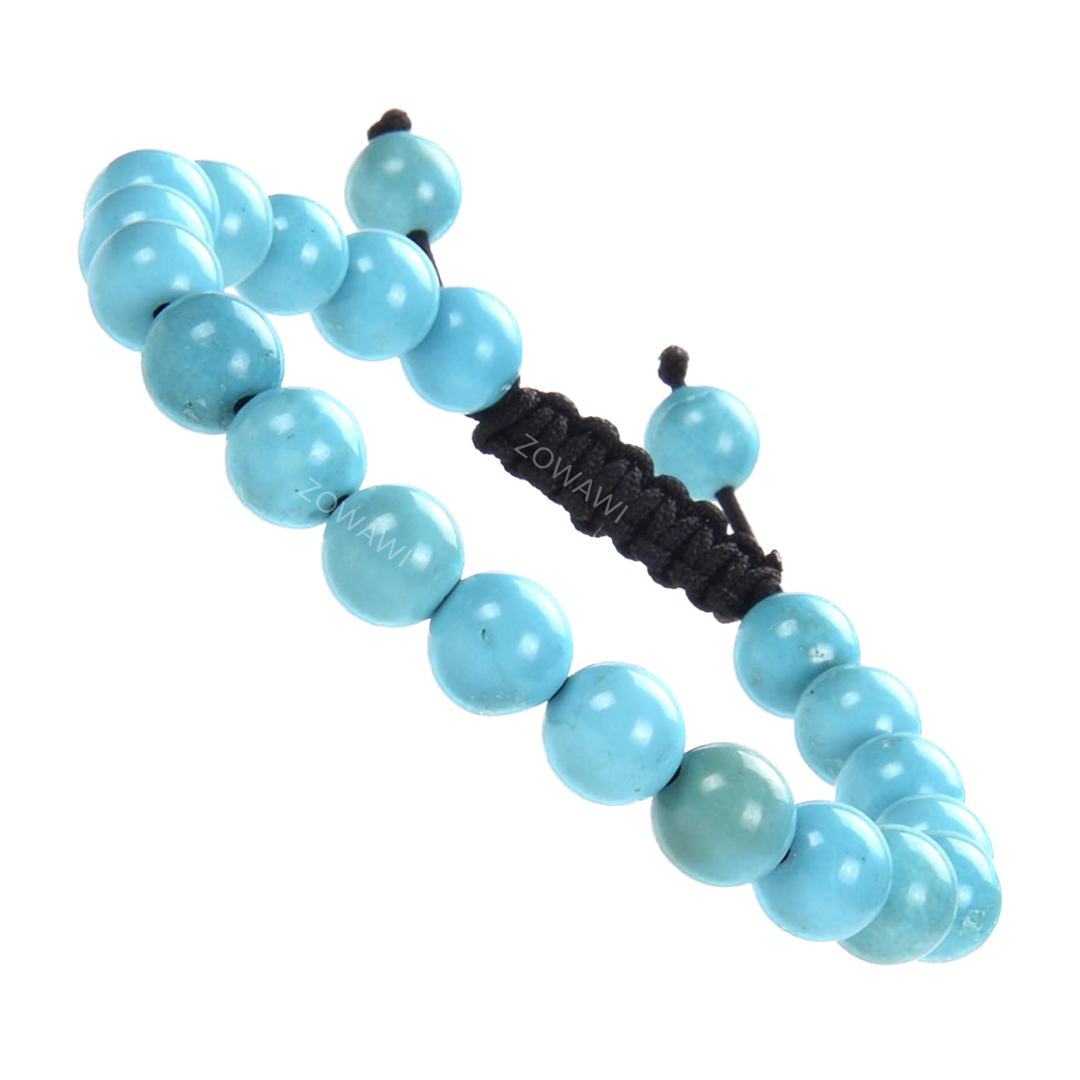Natural IRani (Firoza) Turquoise Unisex Adjustable Bracelet