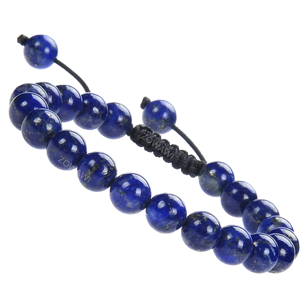 Natural Lapis Lazuli Adjustable Unisex Bracelet