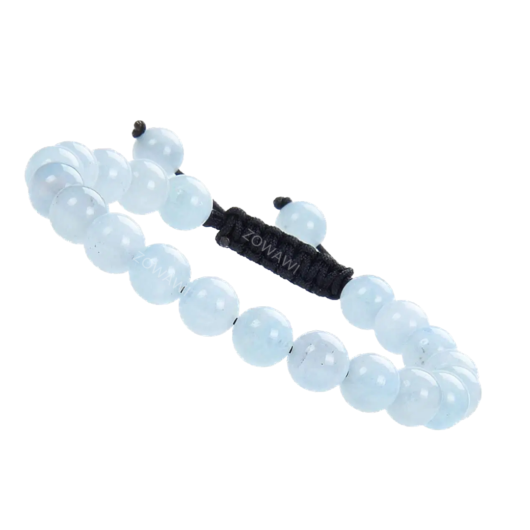 Natural Aquamarine Unisex Bracelet