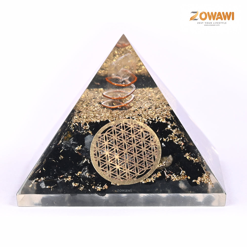 Energized Black Tourmaline Orgonite Pyramid