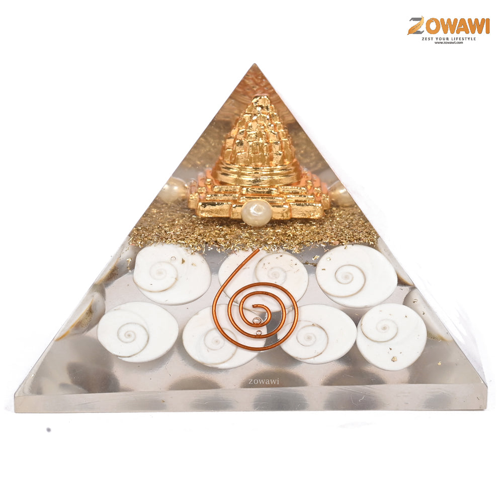 Energized Gomti Chakra Orgonite Pyramid