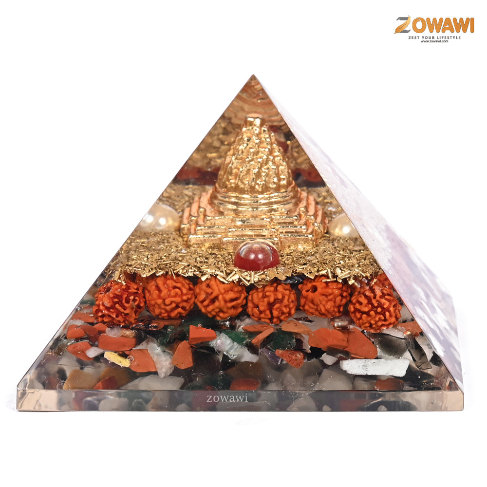 Energized 9 Ratna Orgonite Pyramid