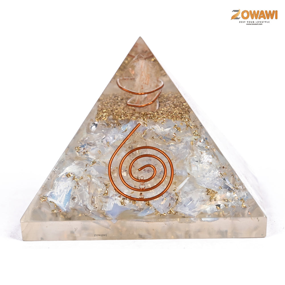 Energized Opalite Orgonite Pyramid