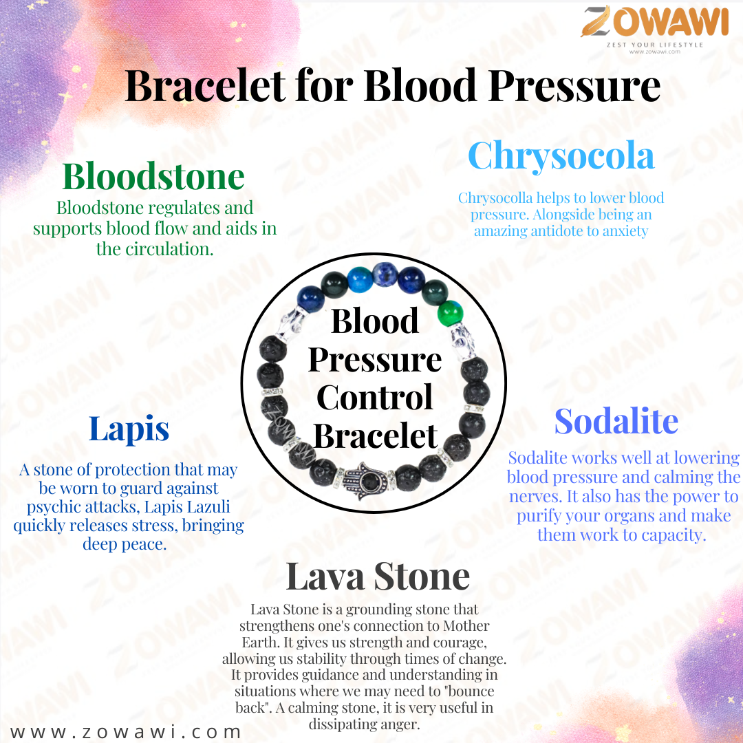 Crystal Bracelet For Blood Pressure