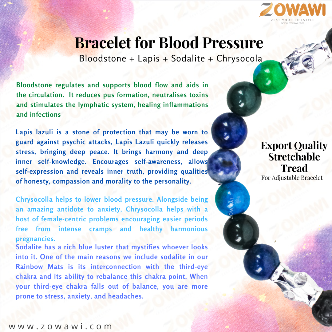 Crystal Bracelet For Blood Pressure