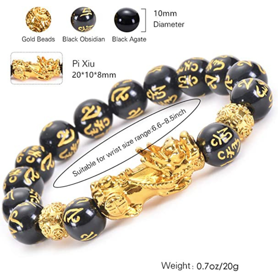 Golden Pi Xiu/Pi Yao Lucky Wealthy Amulet Brecelet