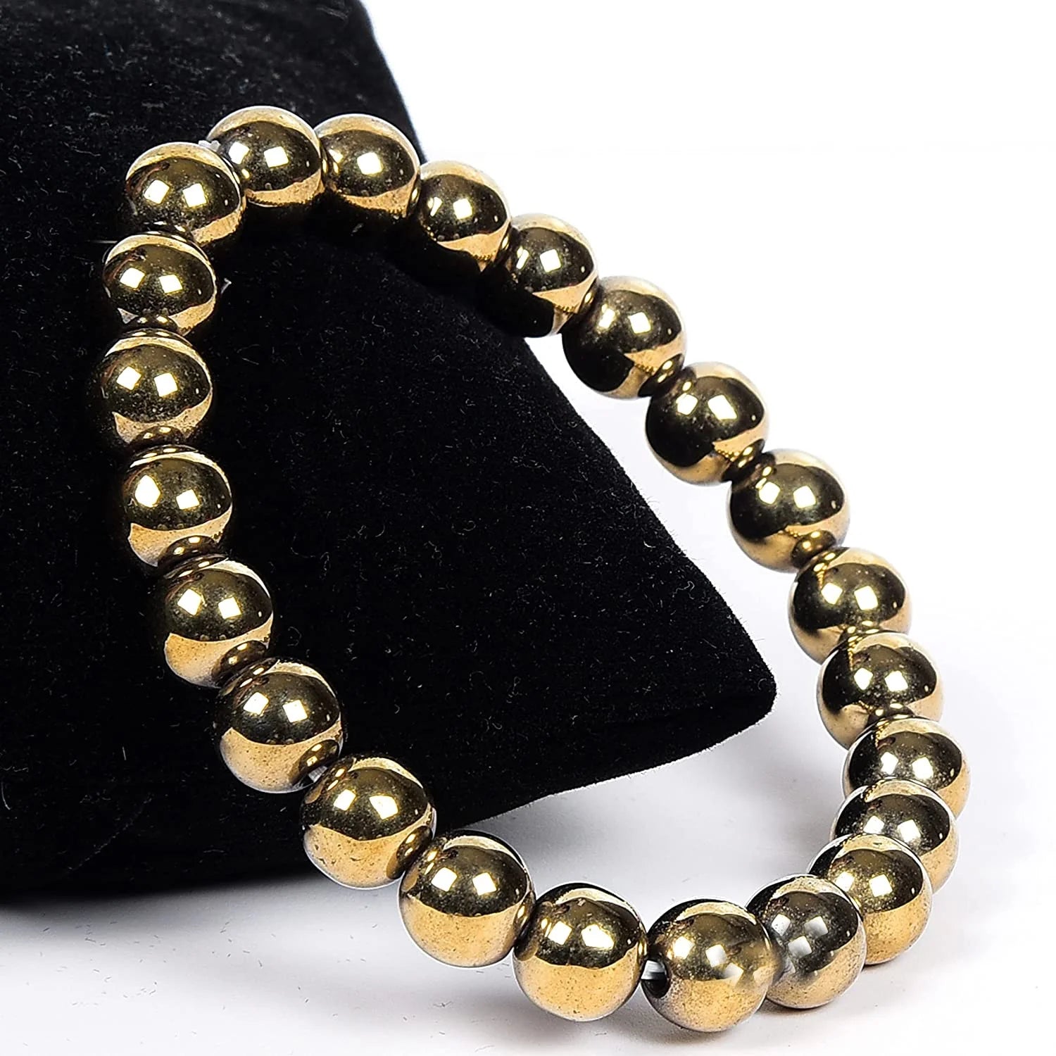 Money Magnet Golden Hematite Unisex Bracelet