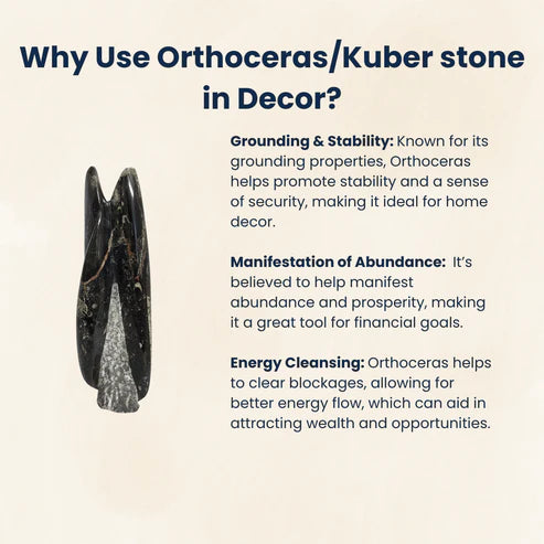 Premium Quality Orthoceras Kuber Stone Tower Approx Weight 1200 Gram
