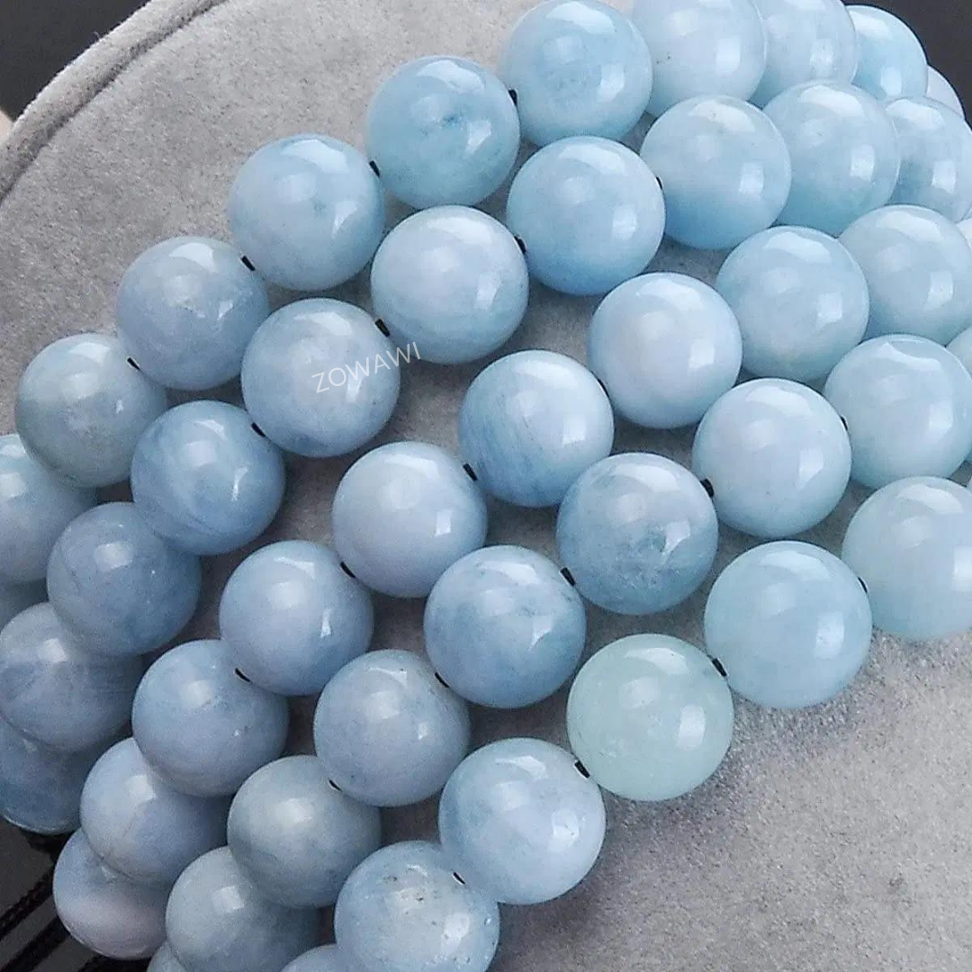 Natural Aquamarine Unisex Bracelet