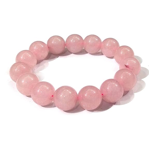 Natural Rose Quartz Bracelet 4mm Size To 12mm Beads Size