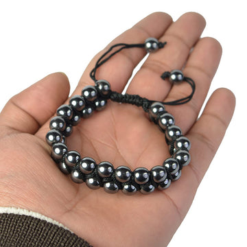 Natural Premium Quality Hematite Adjustable Bracelet