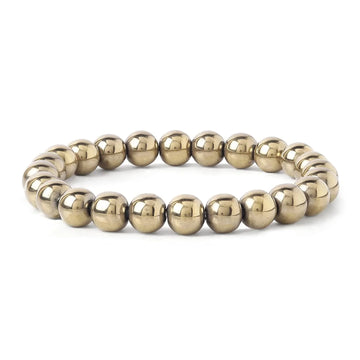 Money Magnet Golden Hematite Unisex Bracelet