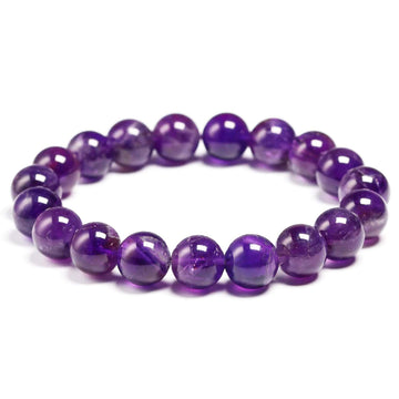 Natural Amethyst Premium Quality 10mm Beads Size Bracelet