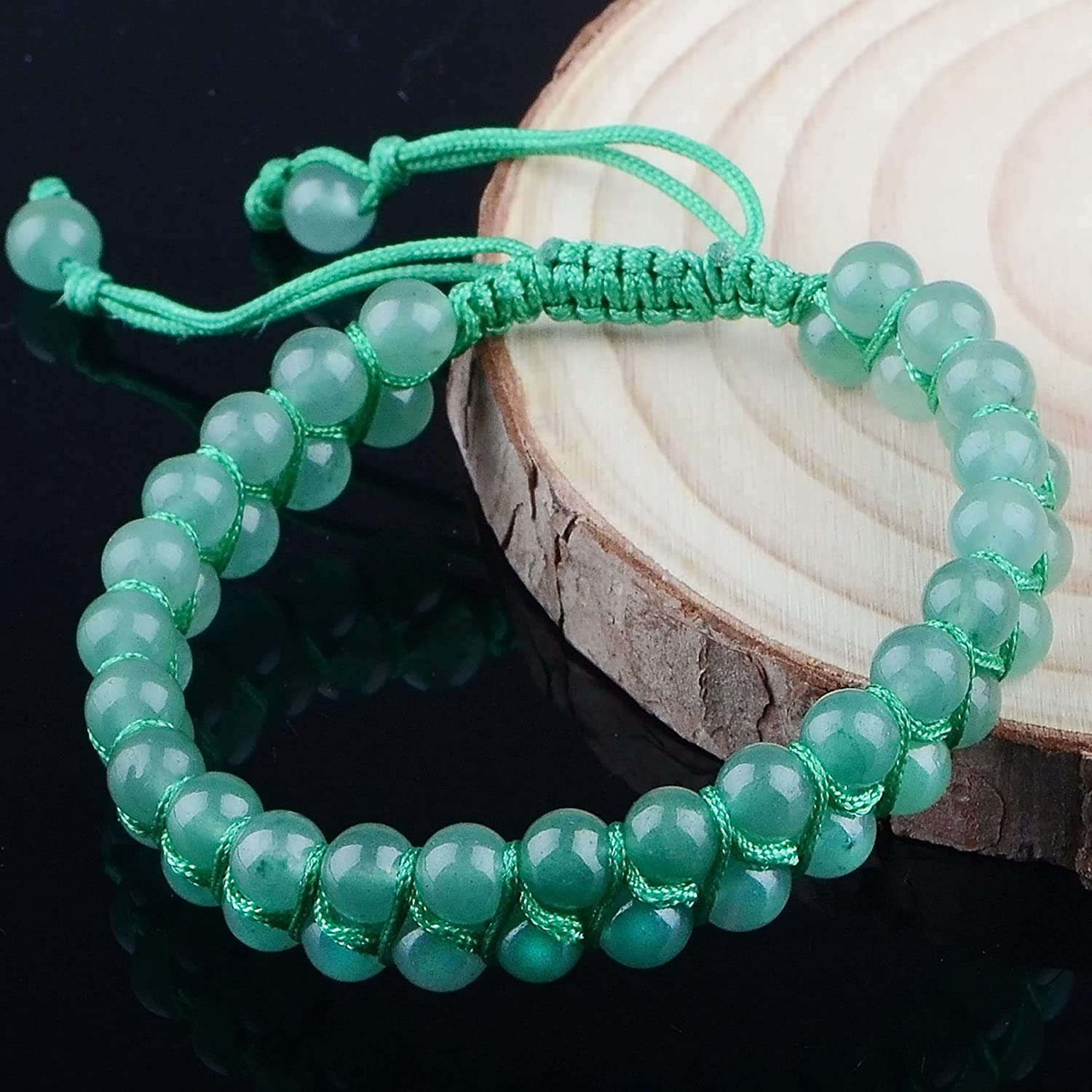 Natural Green Aventurine Premium Quality Bracelet 6mm Beads Size