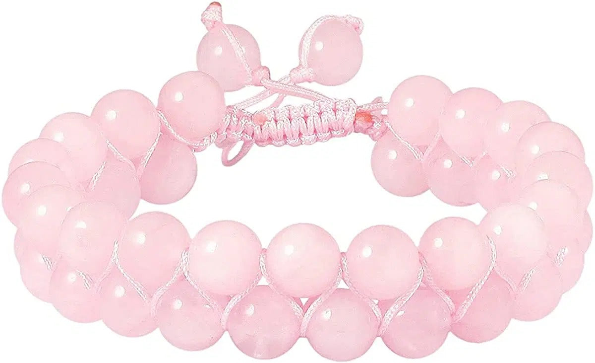 Natural Rose Quartz Premium Quality Adjustable Bracelet