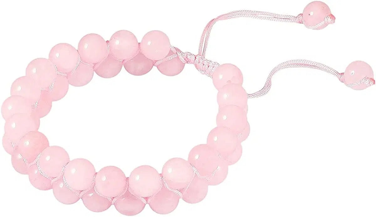 Natural Rose Quartz Premium Quality Adjustable Bracelet