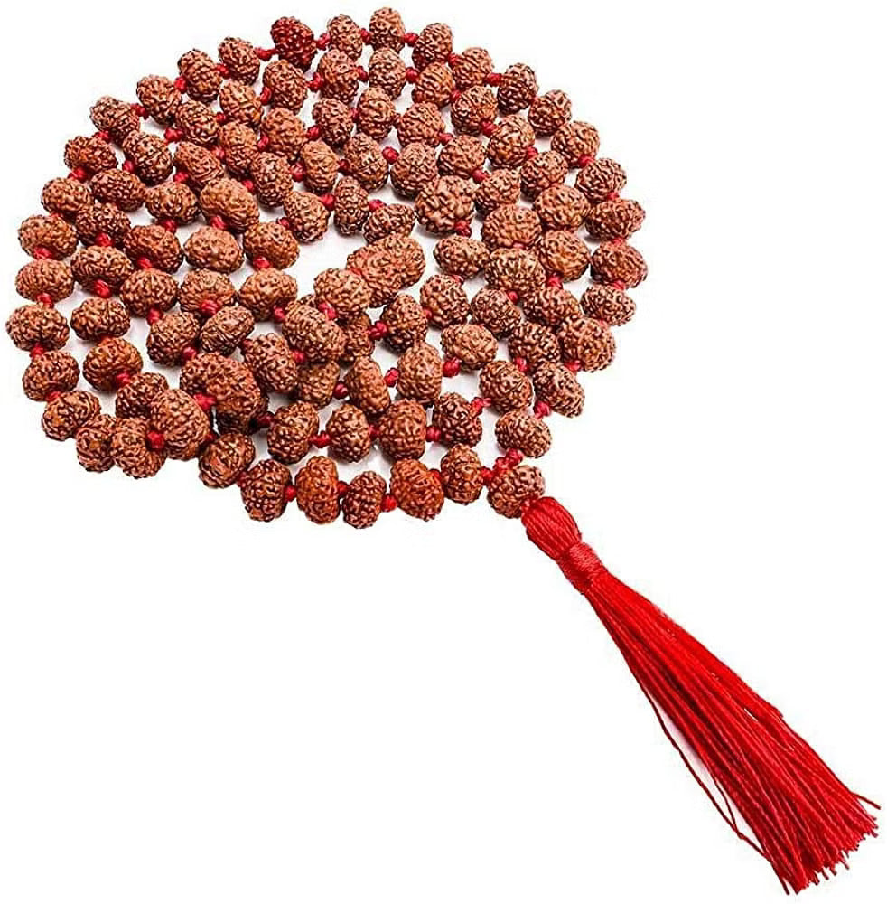 Natural 7 Mukhi Rudraksha Mala From Indonesia 108+1= 109 Beads
