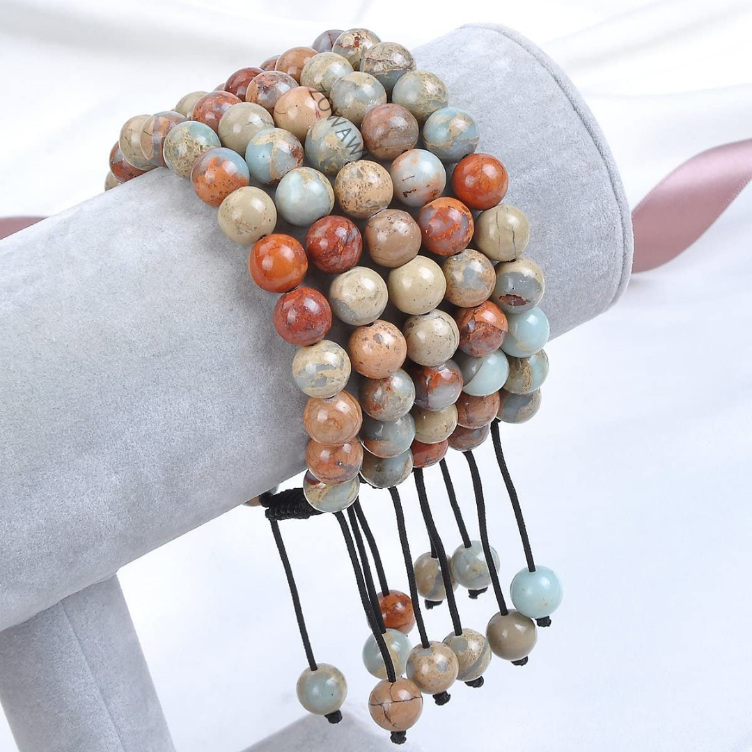 Natural Imperian Jasper Unisex Bracelet