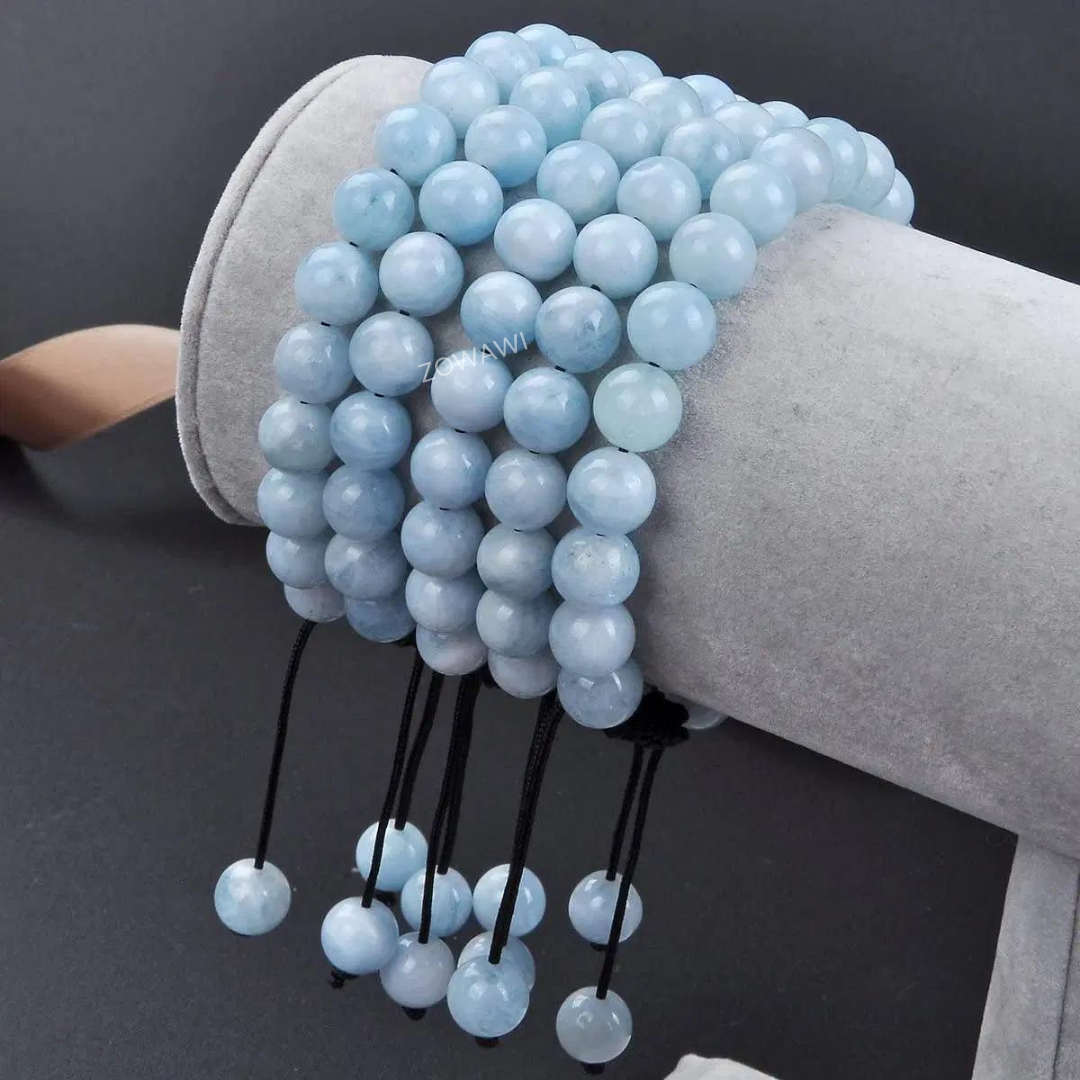 Natural Aquamarine Unisex Bracelet