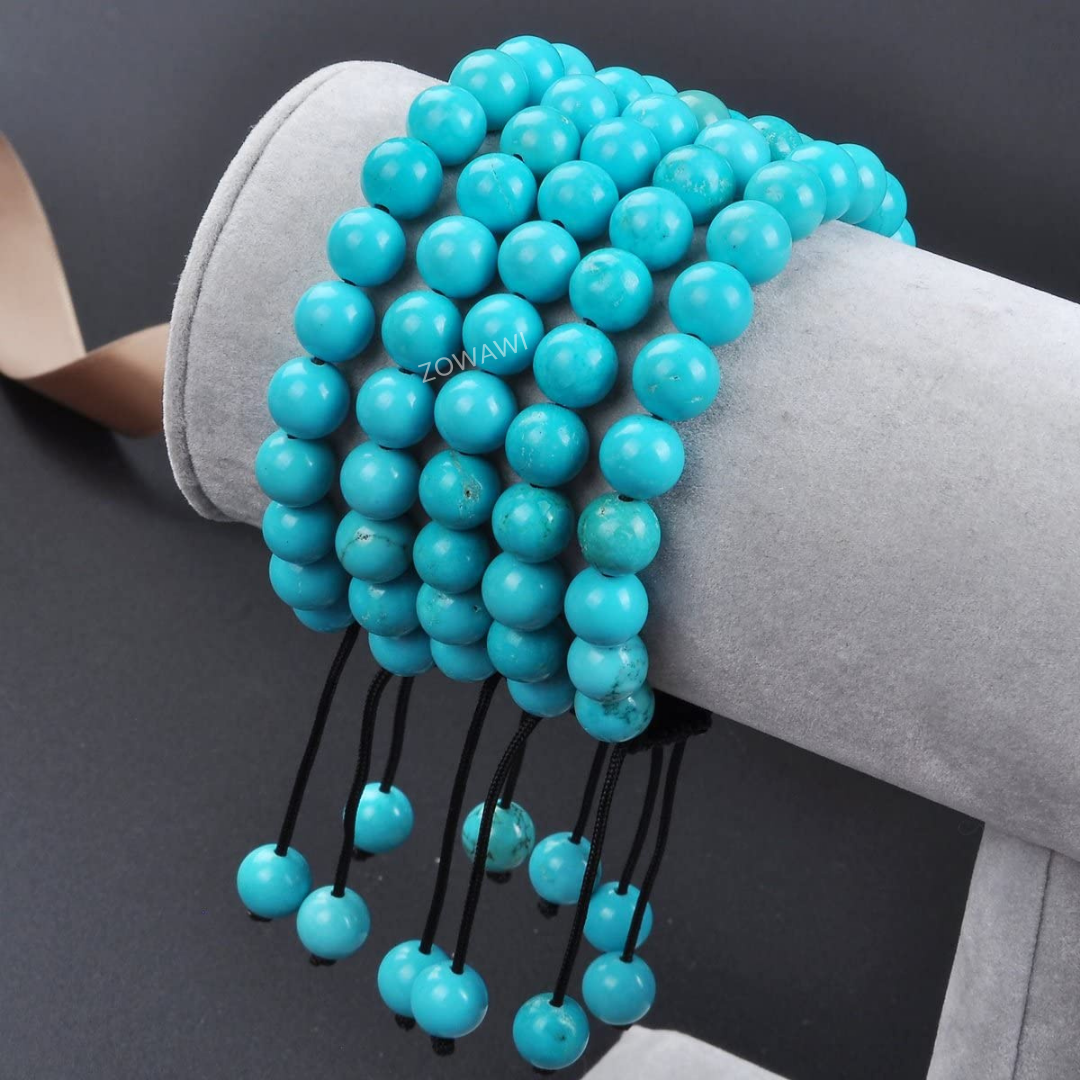 Natural IRani (Firoza) Turquoise Unisex Adjustable Bracelet