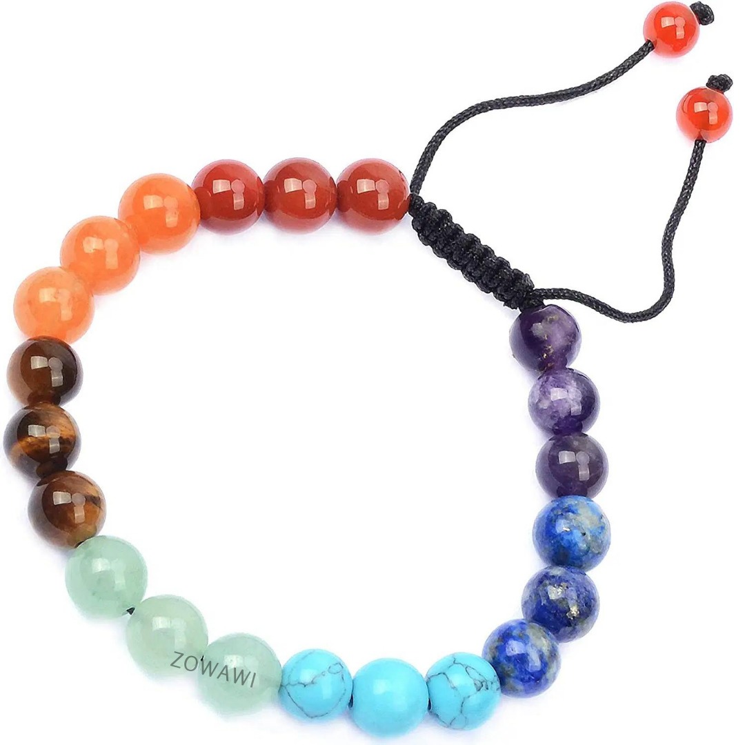 7 Chakra Unisex Adjustable Bracelet