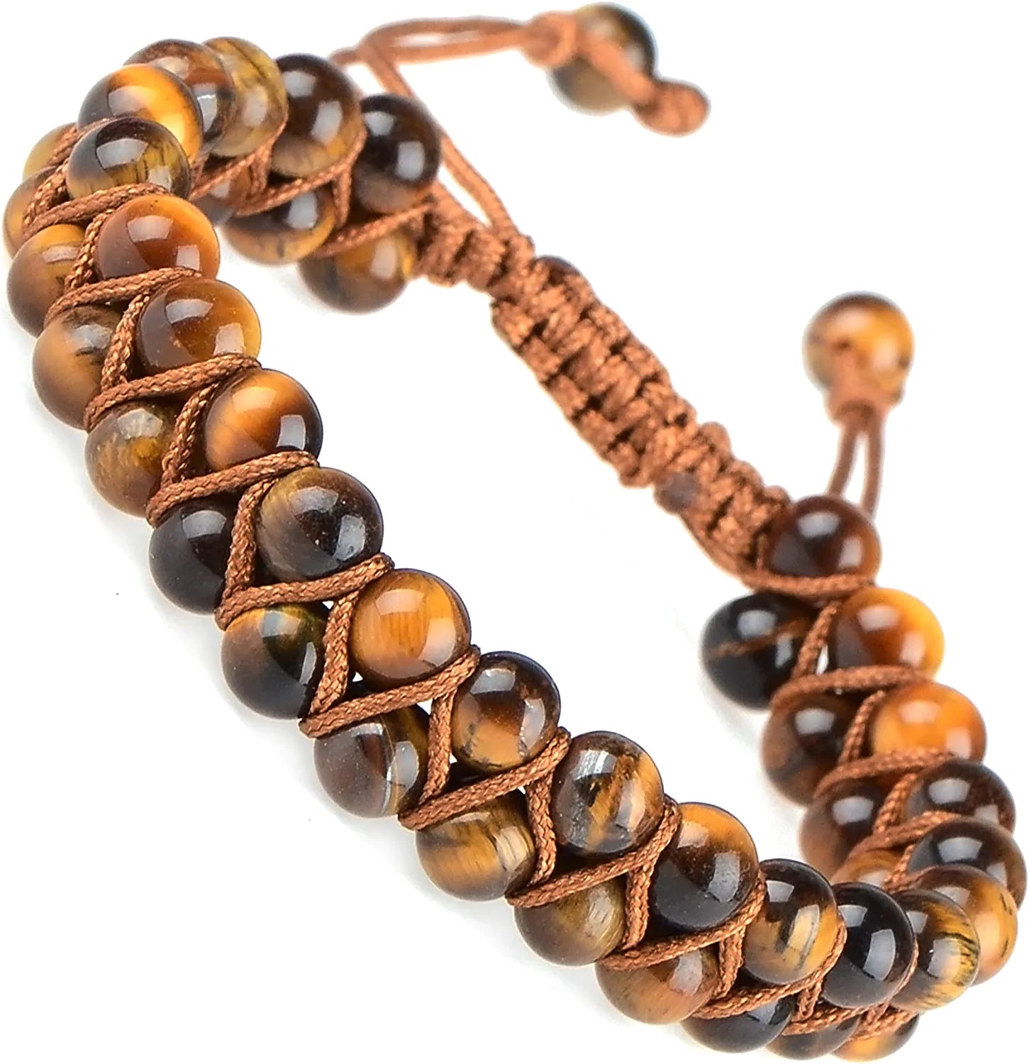 Natural Tiger Eye Premium Unisex Bracelet 6mm Beads Size