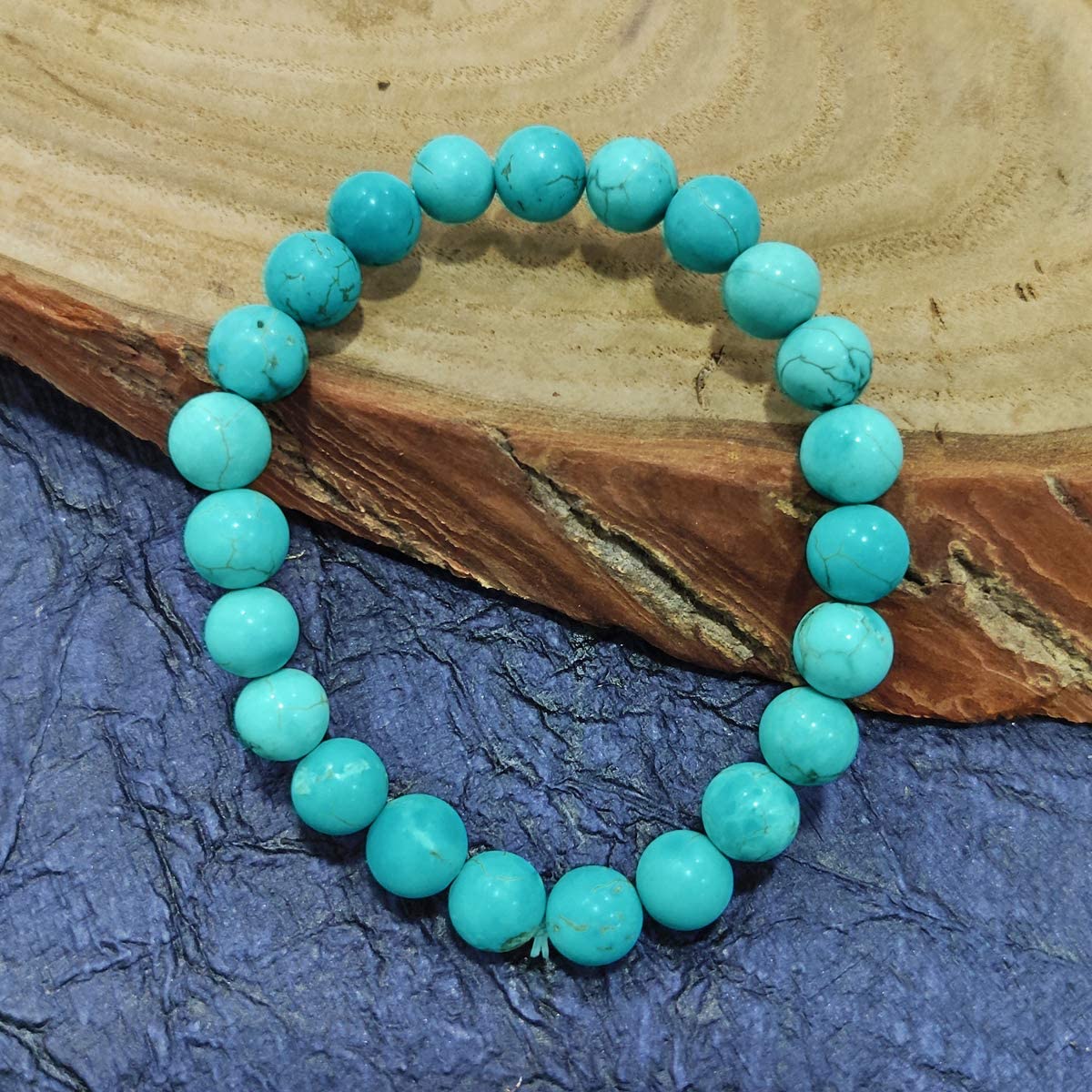 Natural Turquoise Premium Quality Unisex Bracelet ( Firoza Bracelet )