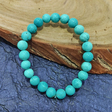 Natural Turquoise Premium Quality Unisex Bracelet ( Firoza Bracelet )