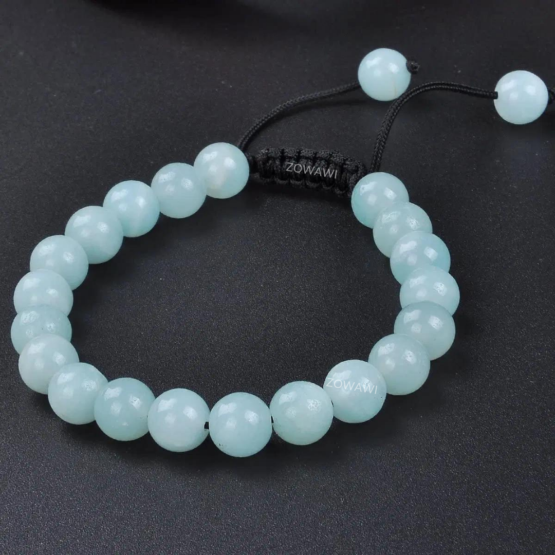 Natural Amanzonite Unisex Bracelet