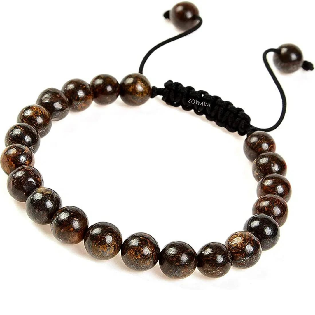 Natural Bronzite Unisex Bracelet
