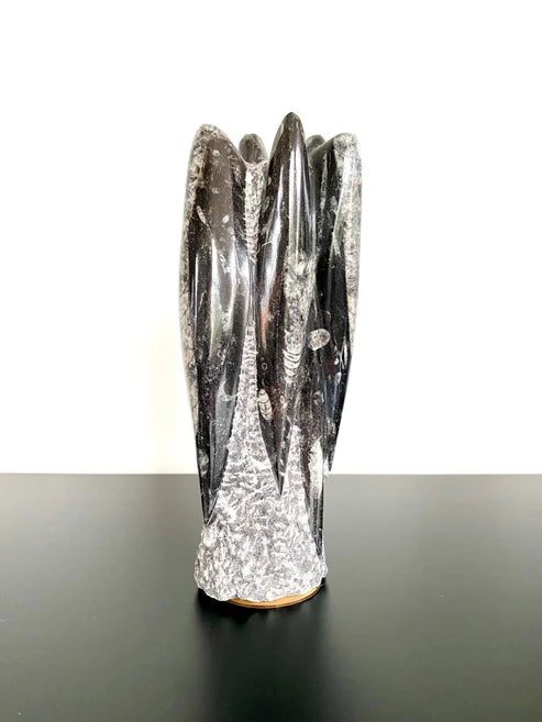 Premium Quality Orthoceras Kuber Stone Tower Approx Weight 1200 Gram