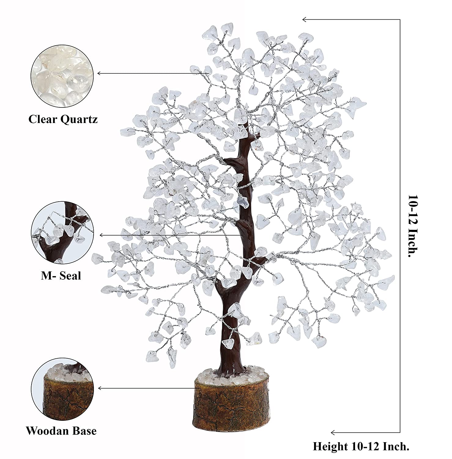 Natural Clear Quartz Tree 300 Beads