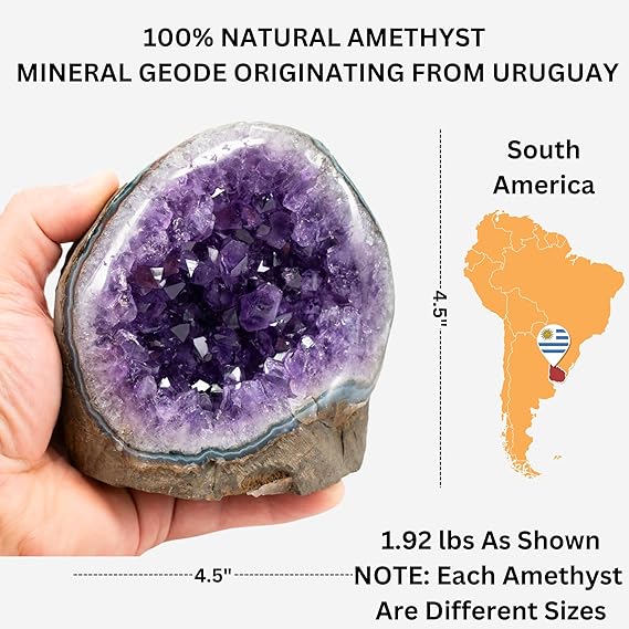 Premium Amethyst Geode 1 pcs , Approx Weight 4000ct to 4500ct