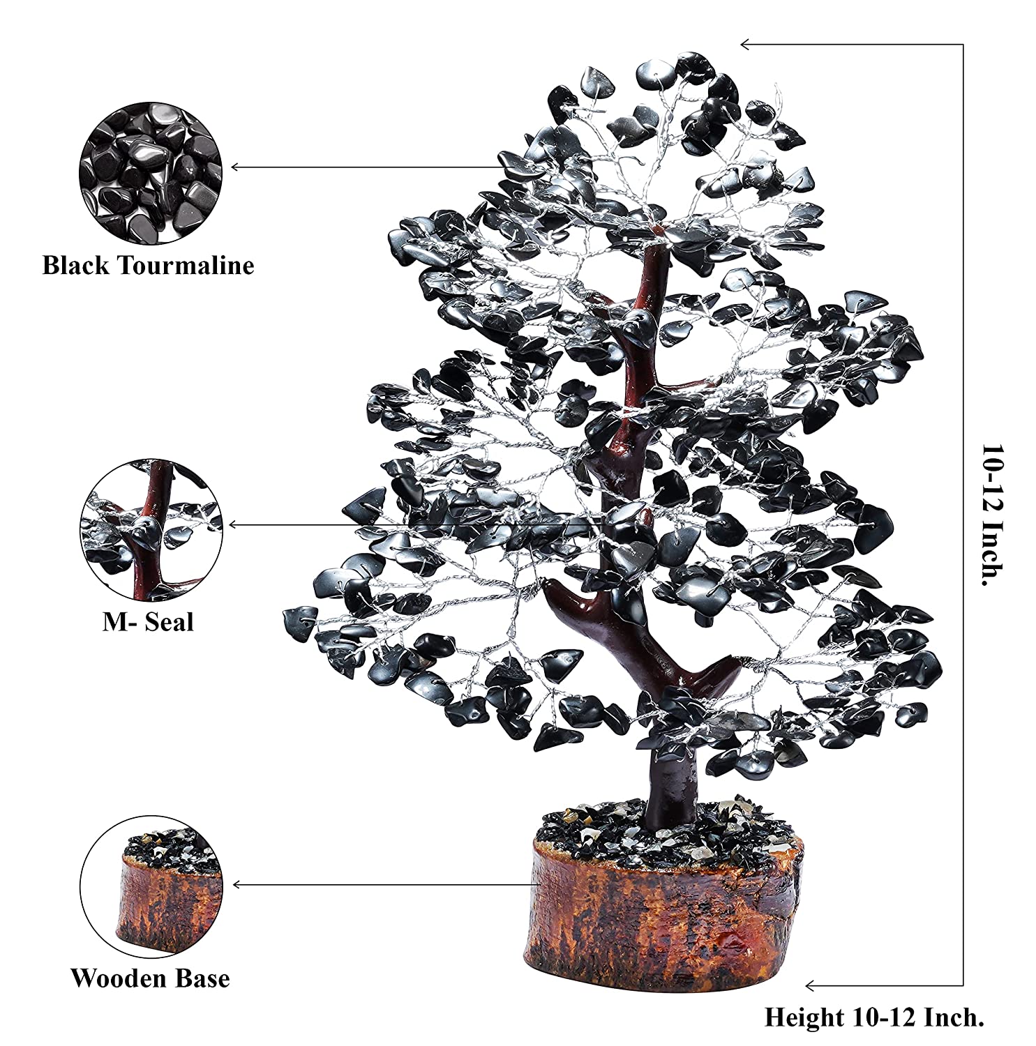 Black Tourmaline 300 Beads Tree