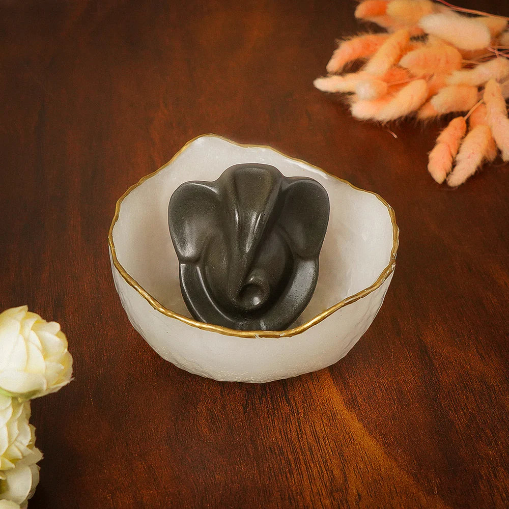 Siddh Energized Money Bowl With Pyrite Ganesha