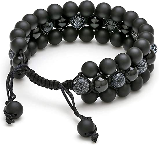 Black Obsidian Dragon vein Combination Bracelet