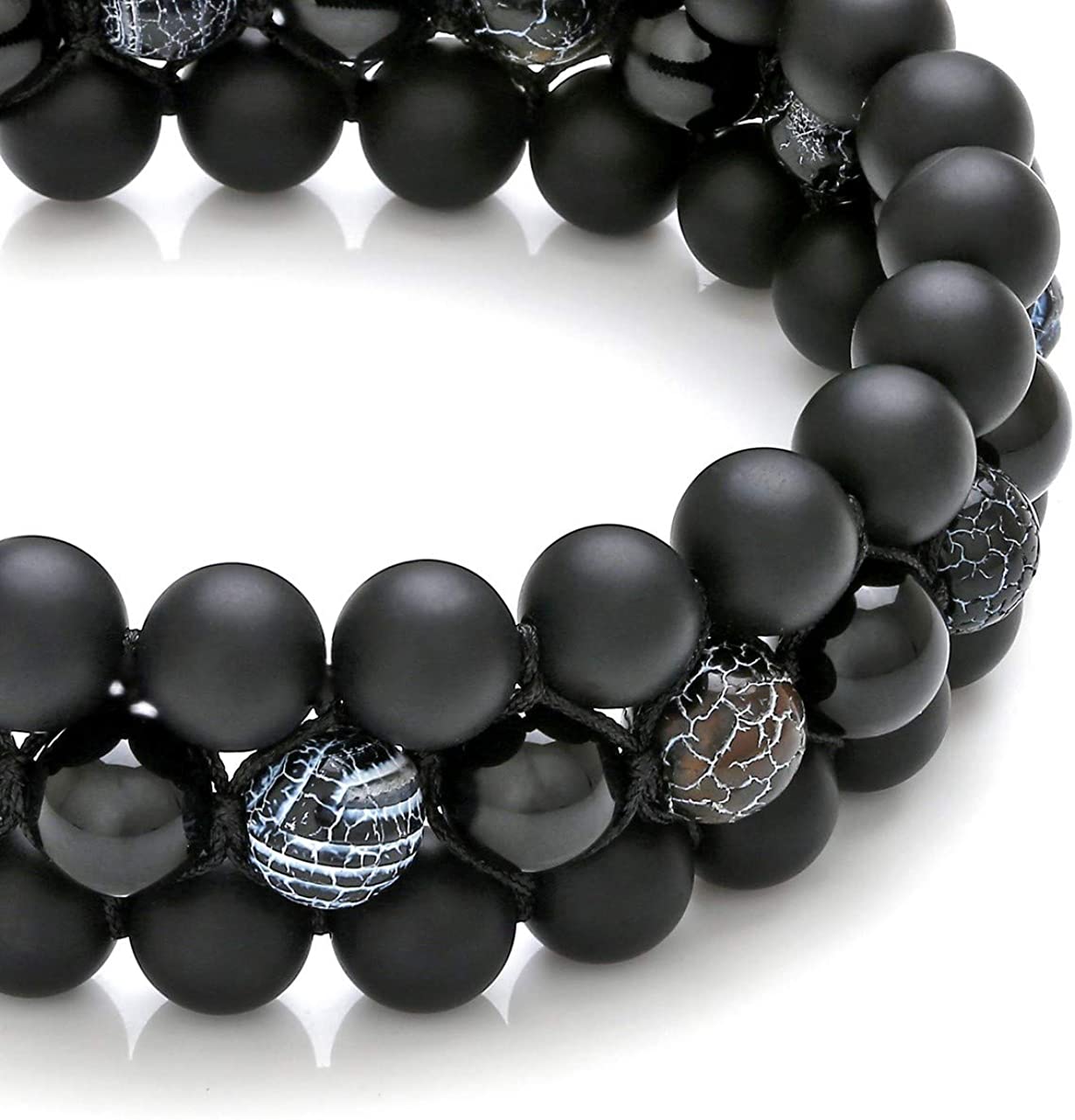 Black Obsidian Dragon vein Combination Bracelet