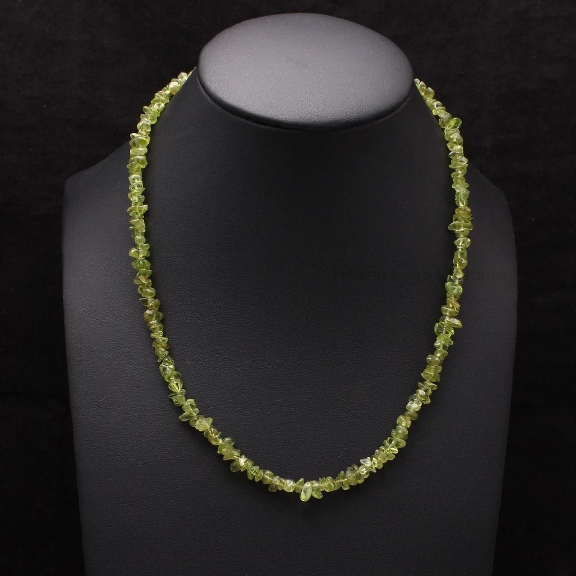 Natural Peridot Chips Necklace
