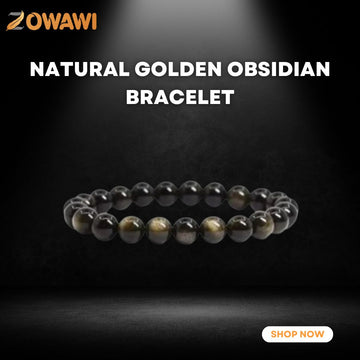 Natural Golden Obsidian Bracelet