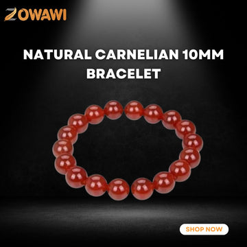 Natural Carnelian 10mm Bracelet