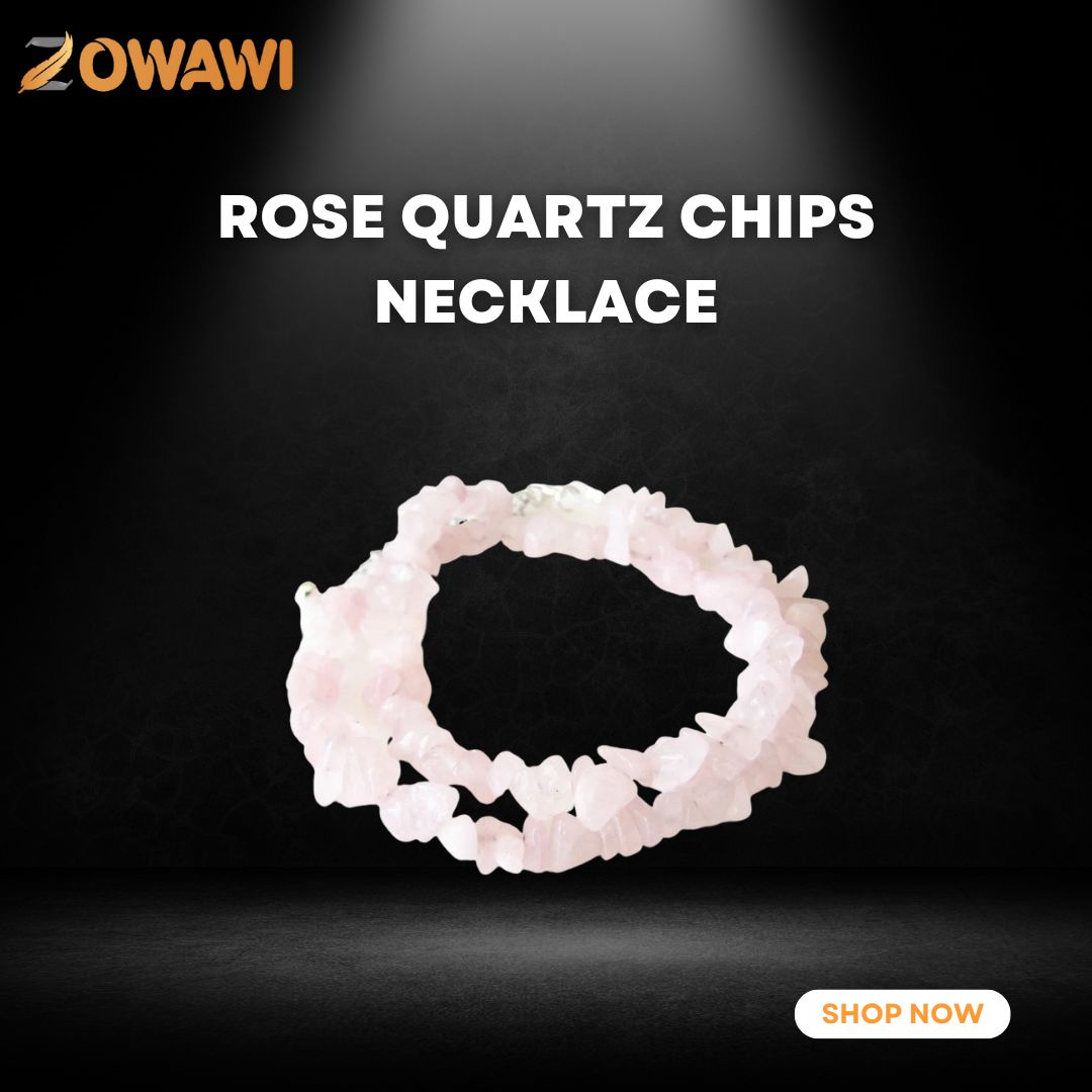 Rose Quartz Chips Necklace