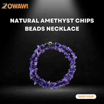 Natural Amethyst Chips Beads Necklace